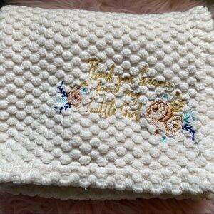 ‘Thank You Heaven For My Little Girl’ Baby Blanket. 28”x35”